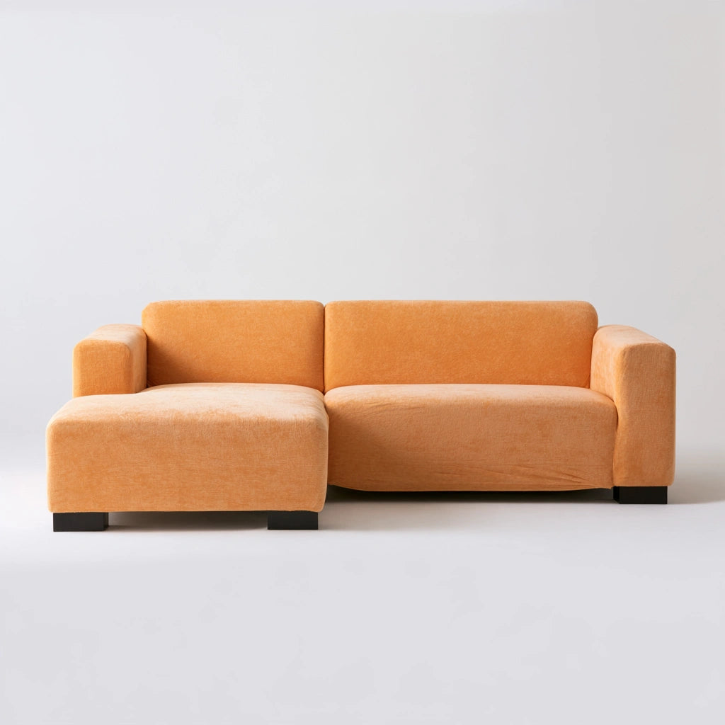 Modułowa sofa narożna, kolor: pomarańczowy