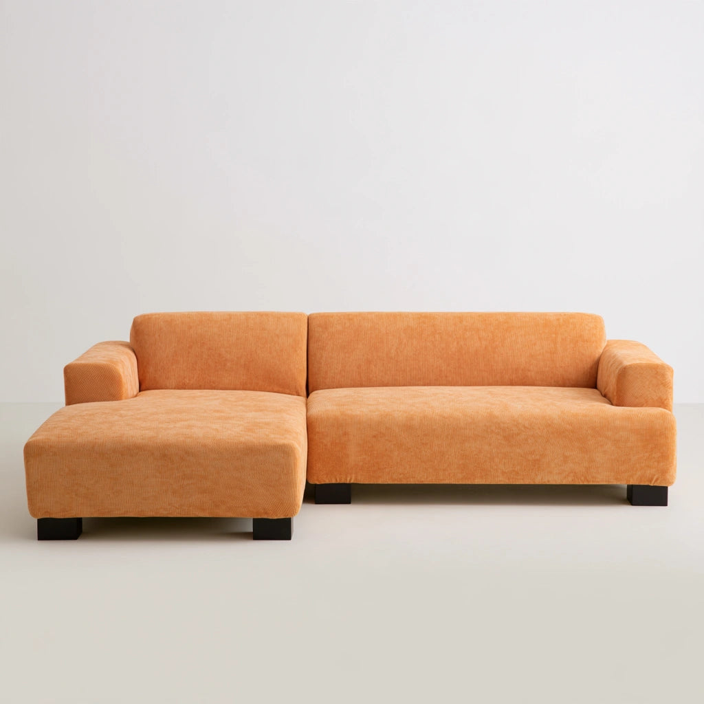 Modułowa sofa narożna, kolor: pomarańczowy
