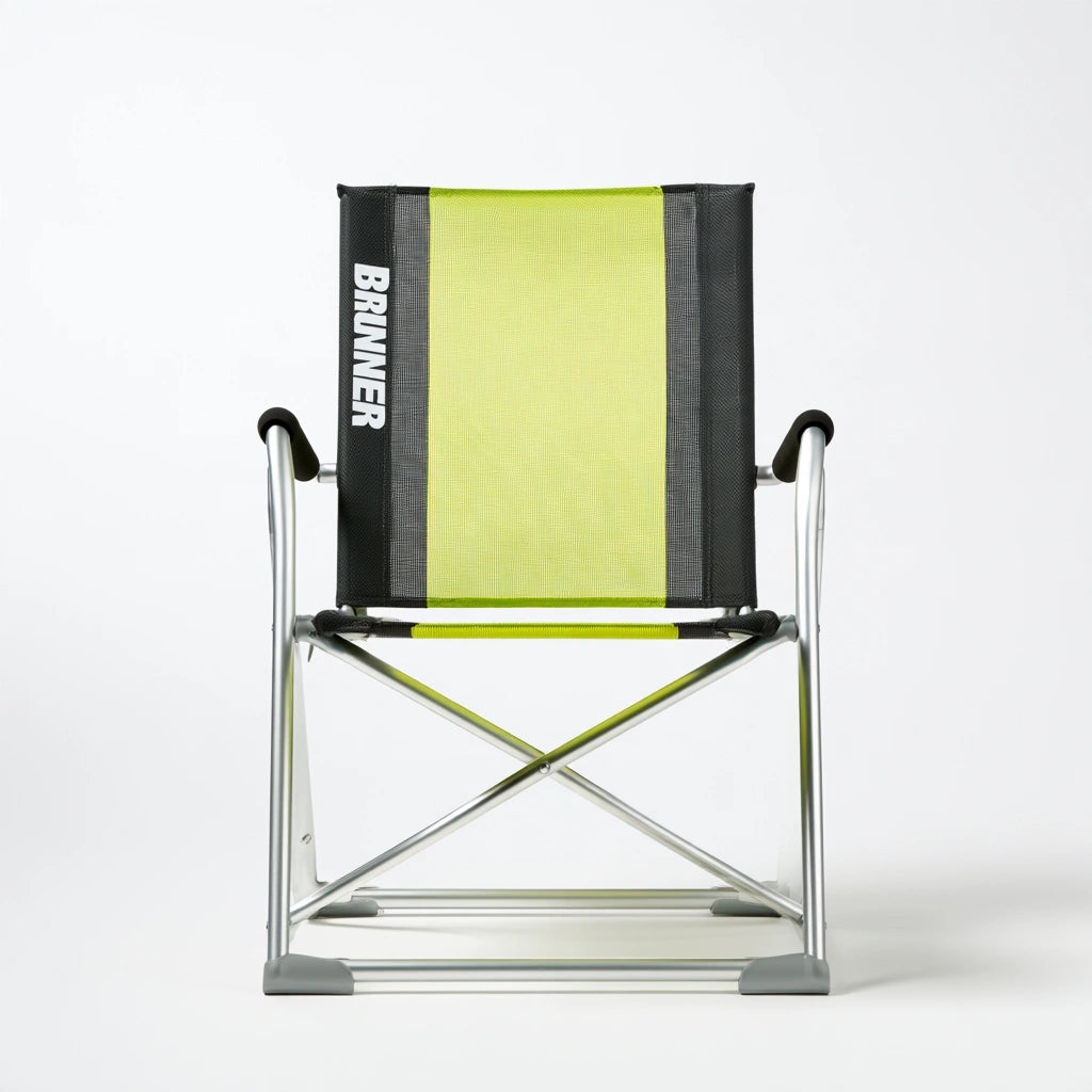 Krzesło składane, z konstrukcją aluminiową, kolor: srebrny